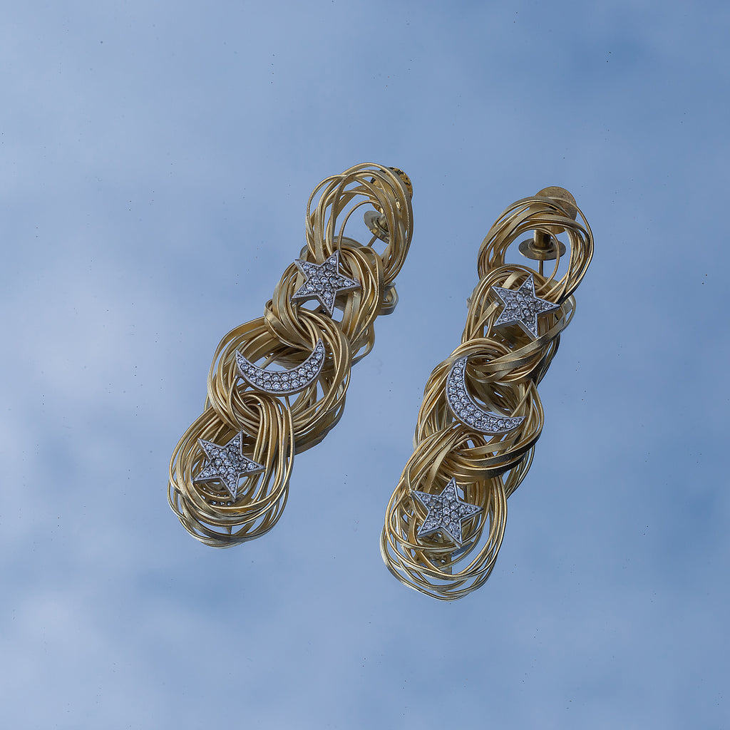 Tinkling Heart Chain Drop Gold Earrings | Jewelry Online Shopping | Gold  Studs & Earrings